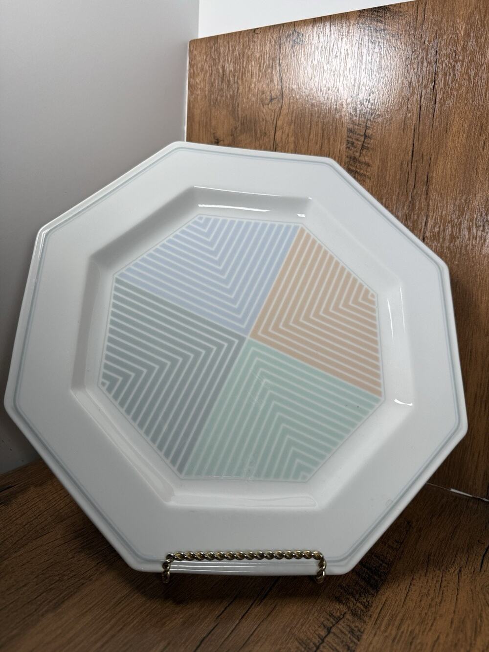 Mikasa Kaleidoscope Large Platter Geometric Pattern Contemporary Fine China